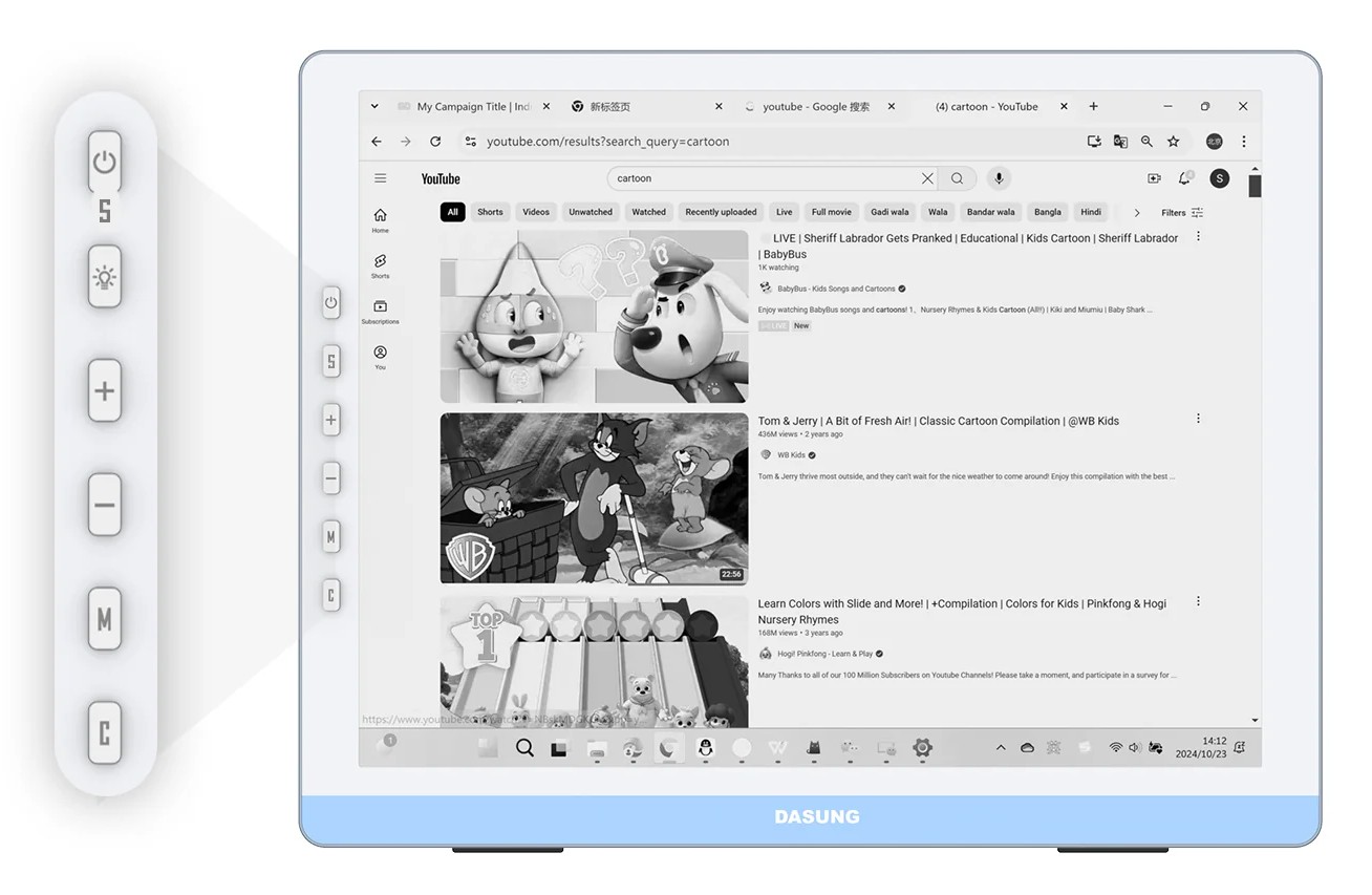DASUNG Paperlike 13K – 13,3” 37 Hz monokrom E-ink skærm - Billede 5